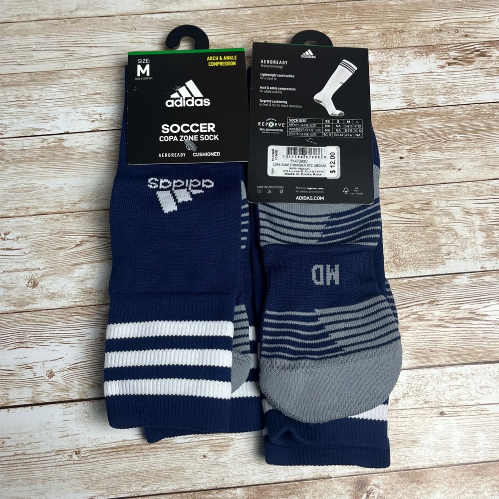 2 Adidas Soccer‎ Copa Zone Cushion IV OTC Soccer Socks Medium Arch Compression